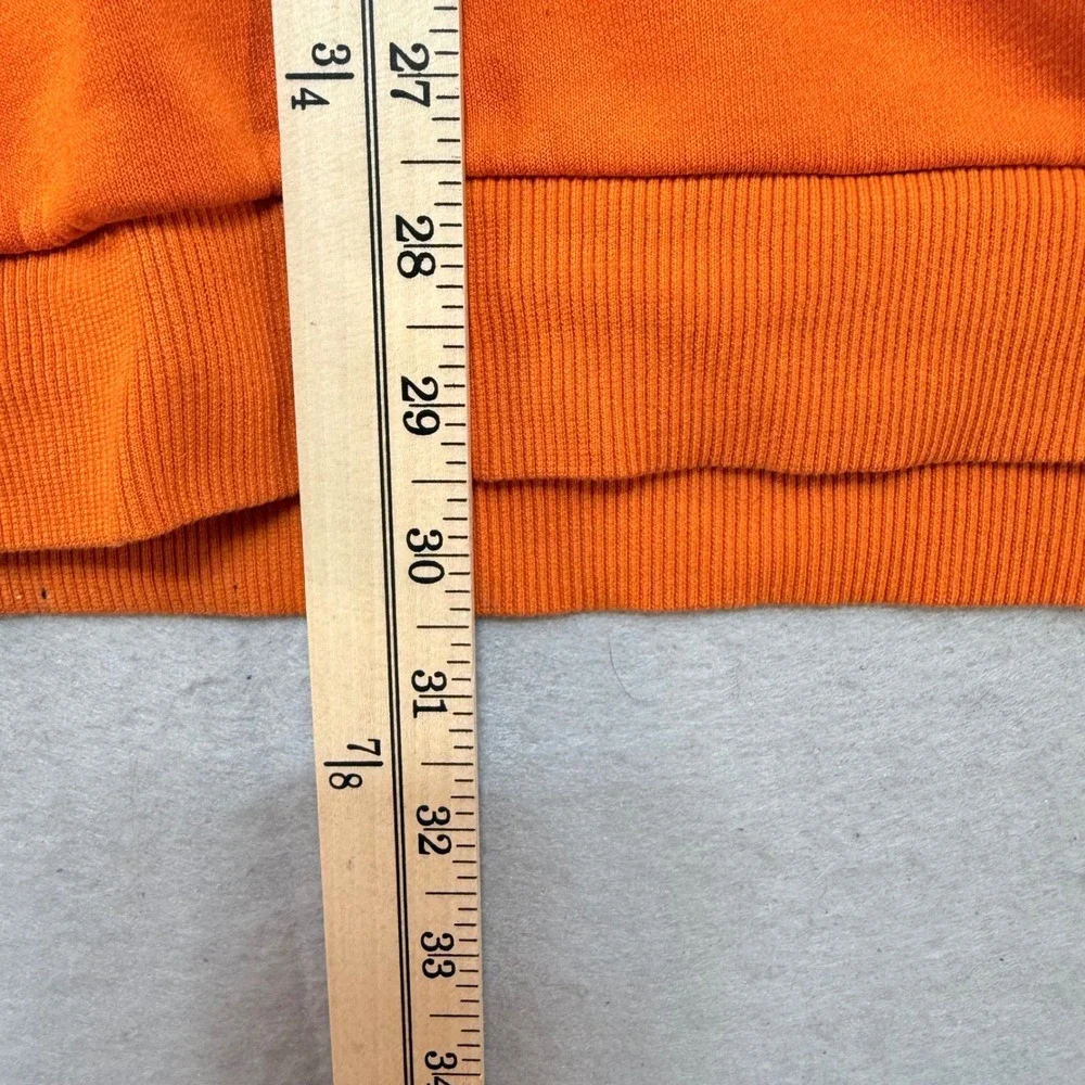 Adidas Crewneck‎ Sweatshirt Pullover Jumper Orange White Logo Mens 2XL